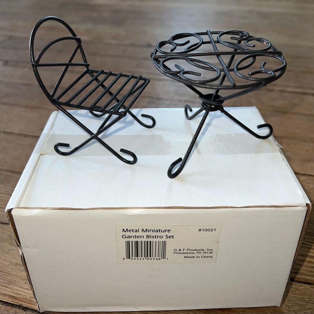 Miniature Bistro Set